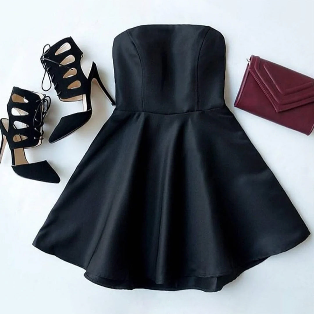 Be Mine Black Skater Dress – Beyond Pink - Main Image
