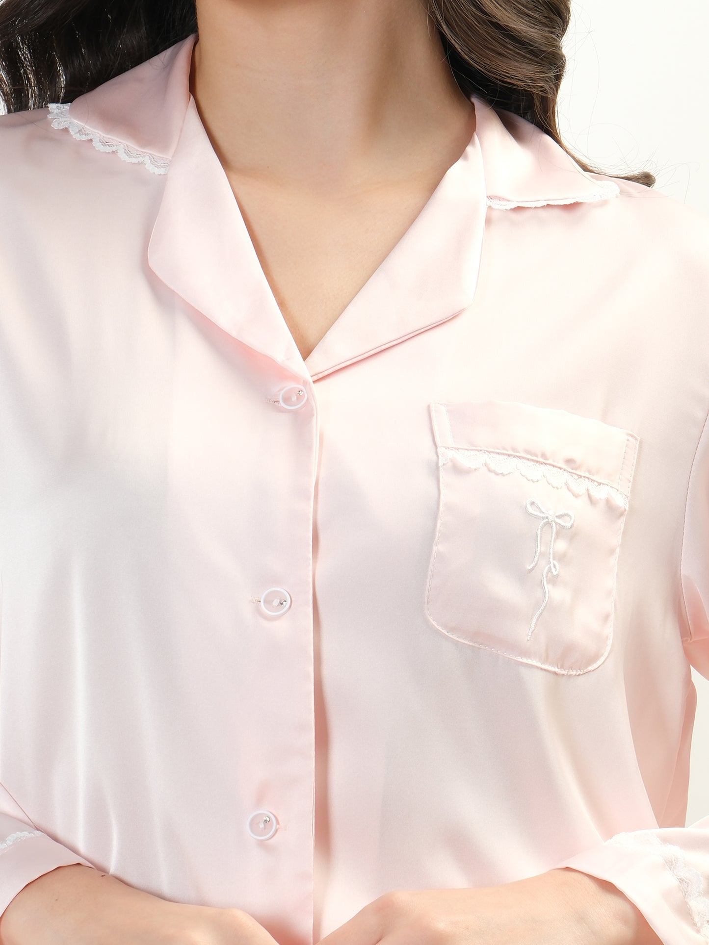 Bow Satin Lounge wear