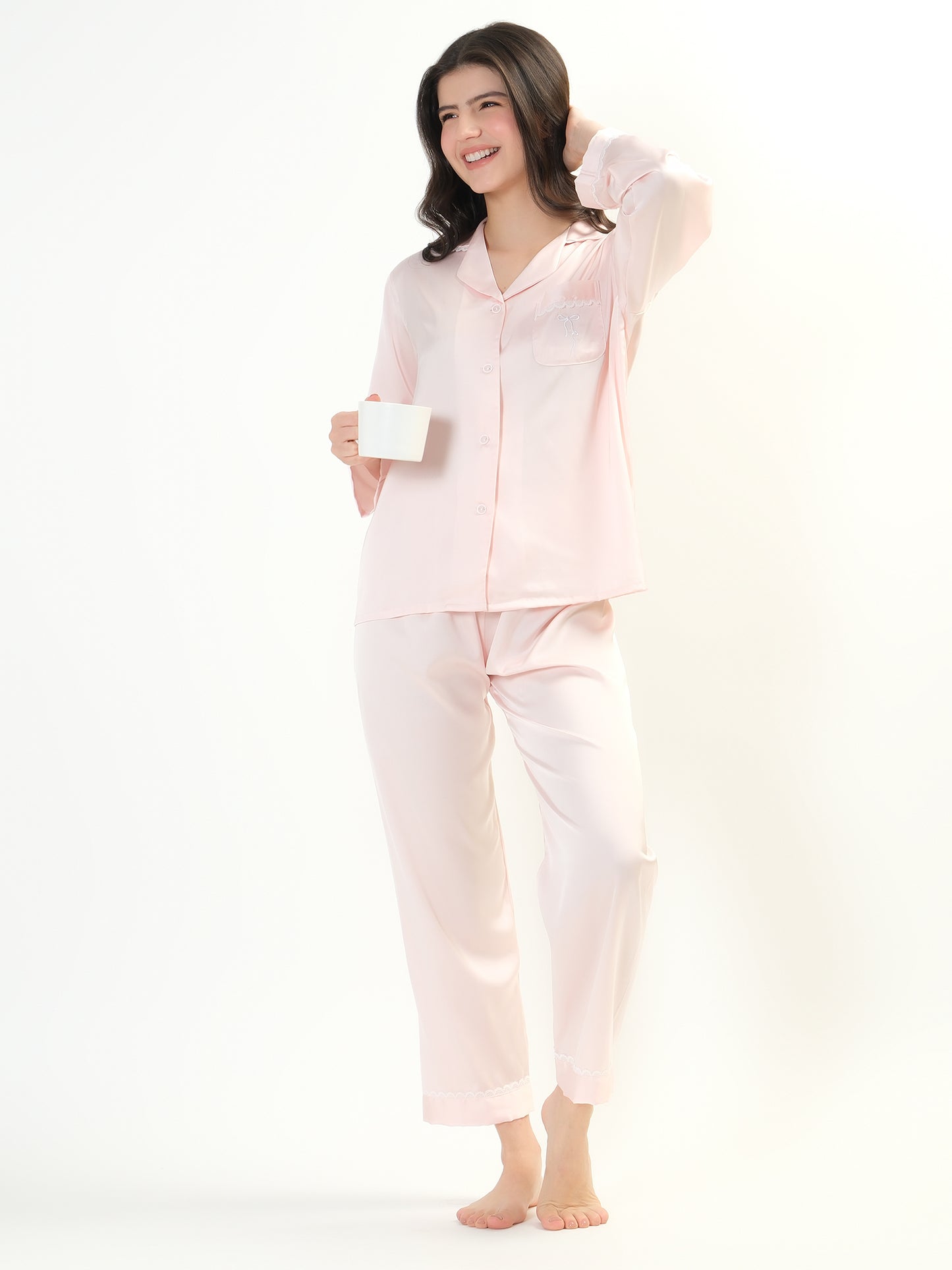 Bow Satin Lounge wear