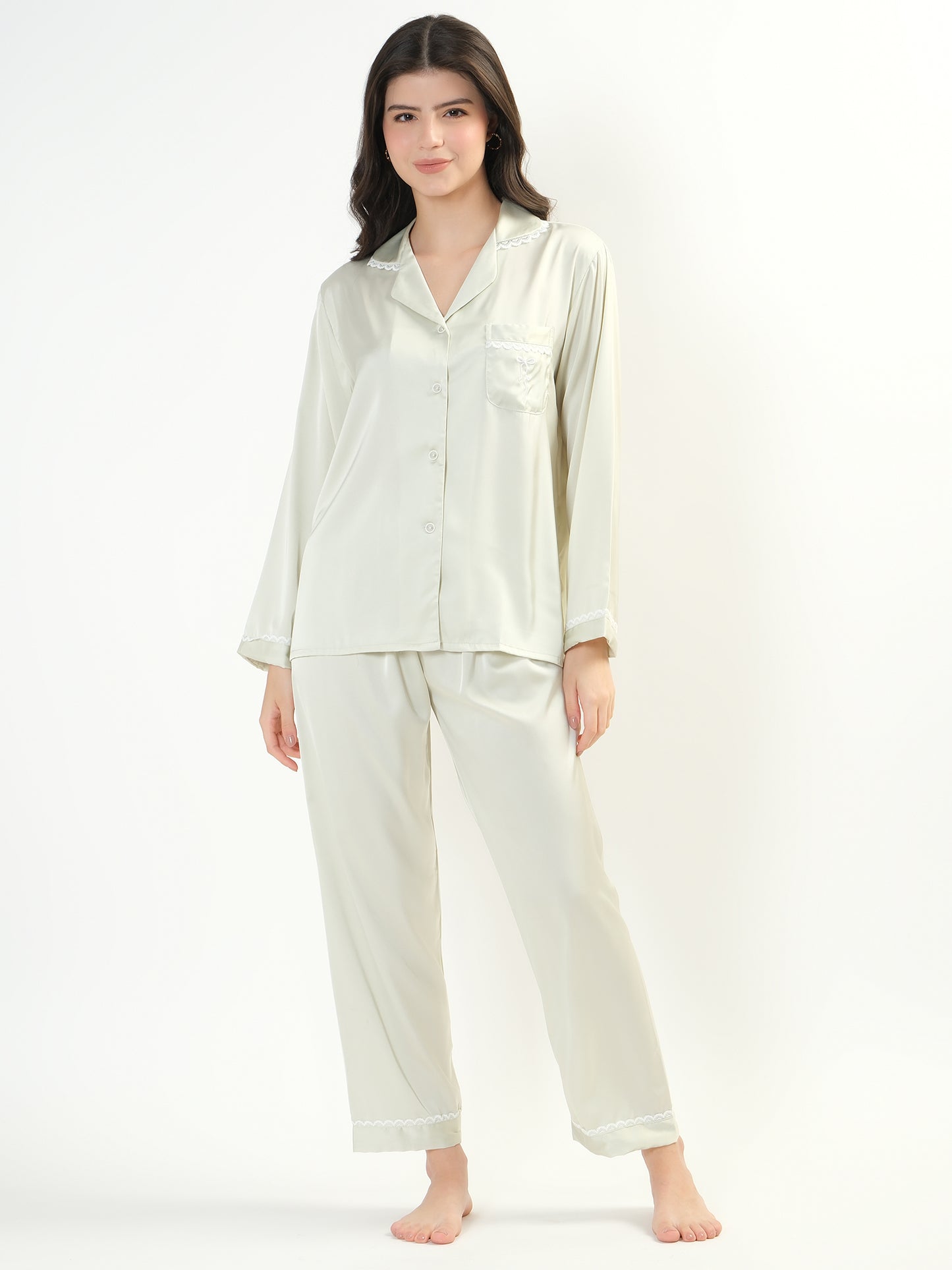 Bow Satin Lounge wear