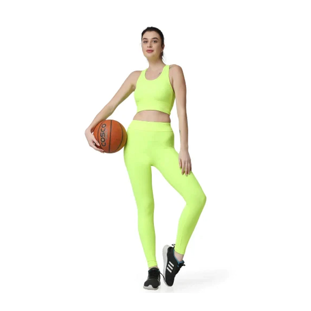 Empower Yourself: Women's Running and Exercise Gym & Yoga Set | Sportswear Set with Bra and Tight Pants