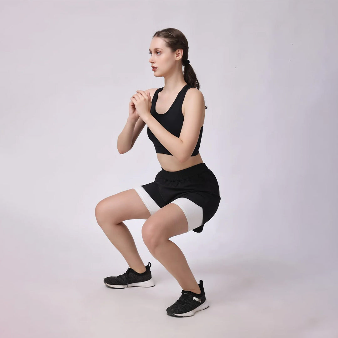 EmpowerFit: The Ultimate Fusion Sports Bra and Shorts Activewear Set