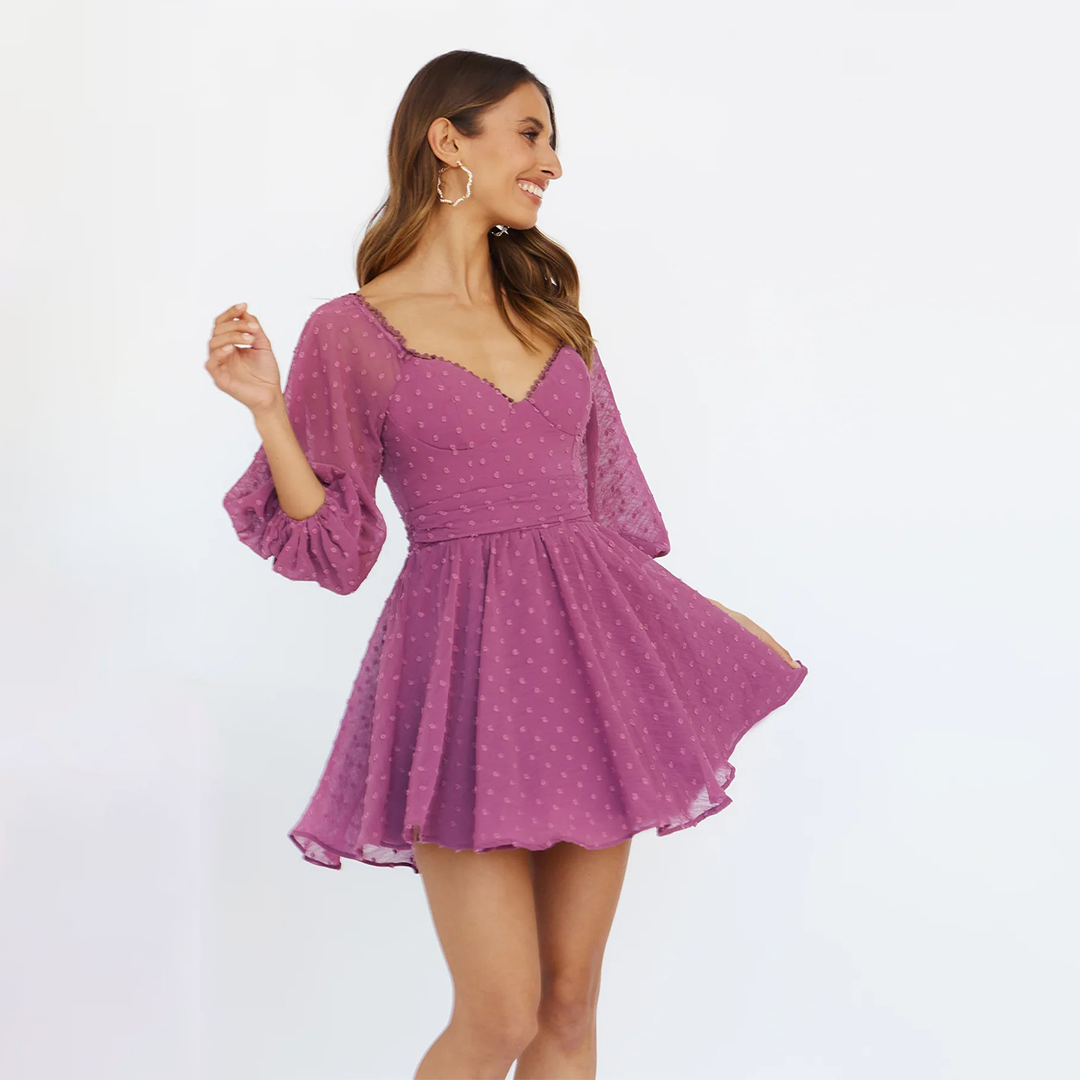HEART EYES FOR YOU DRESS PURPLE