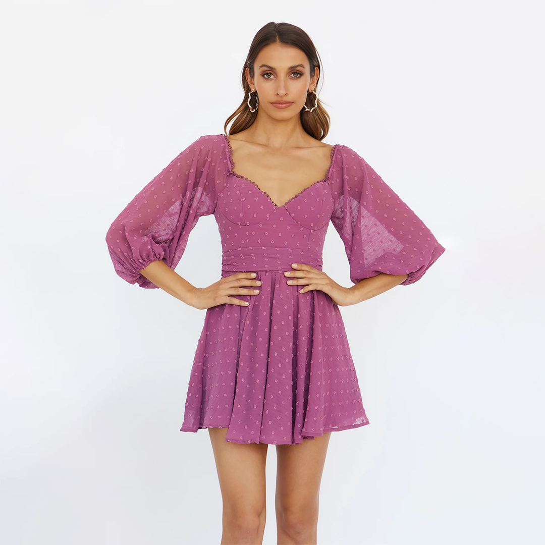 HEART EYES FOR YOU DRESS PURPLE