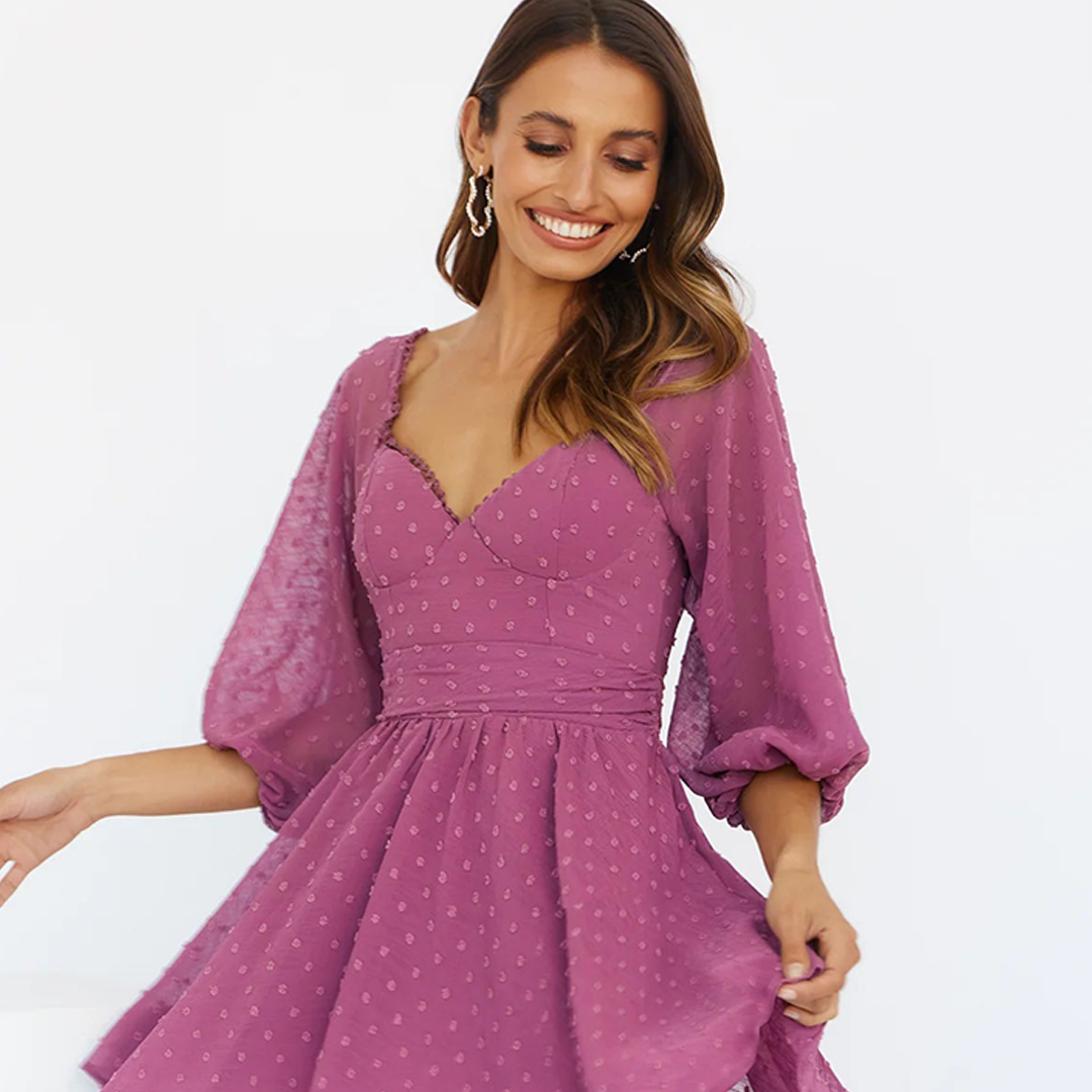 HEART EYES FOR YOU DRESS PURPLE