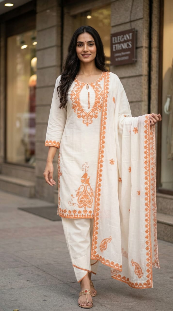 Kesariya Noor Suit Set