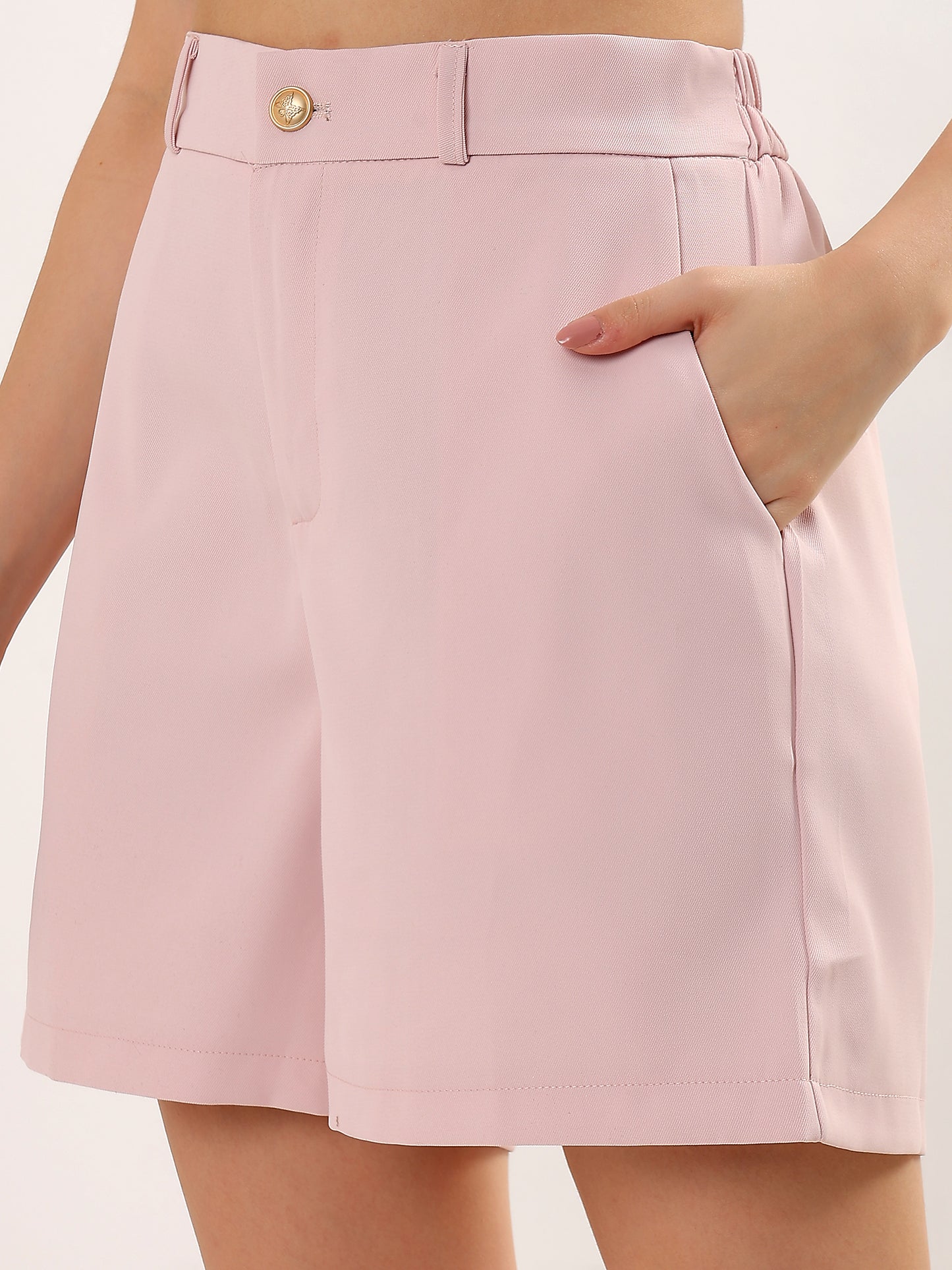 Blush Structured Shorts Set (TOP+BOTTOM)