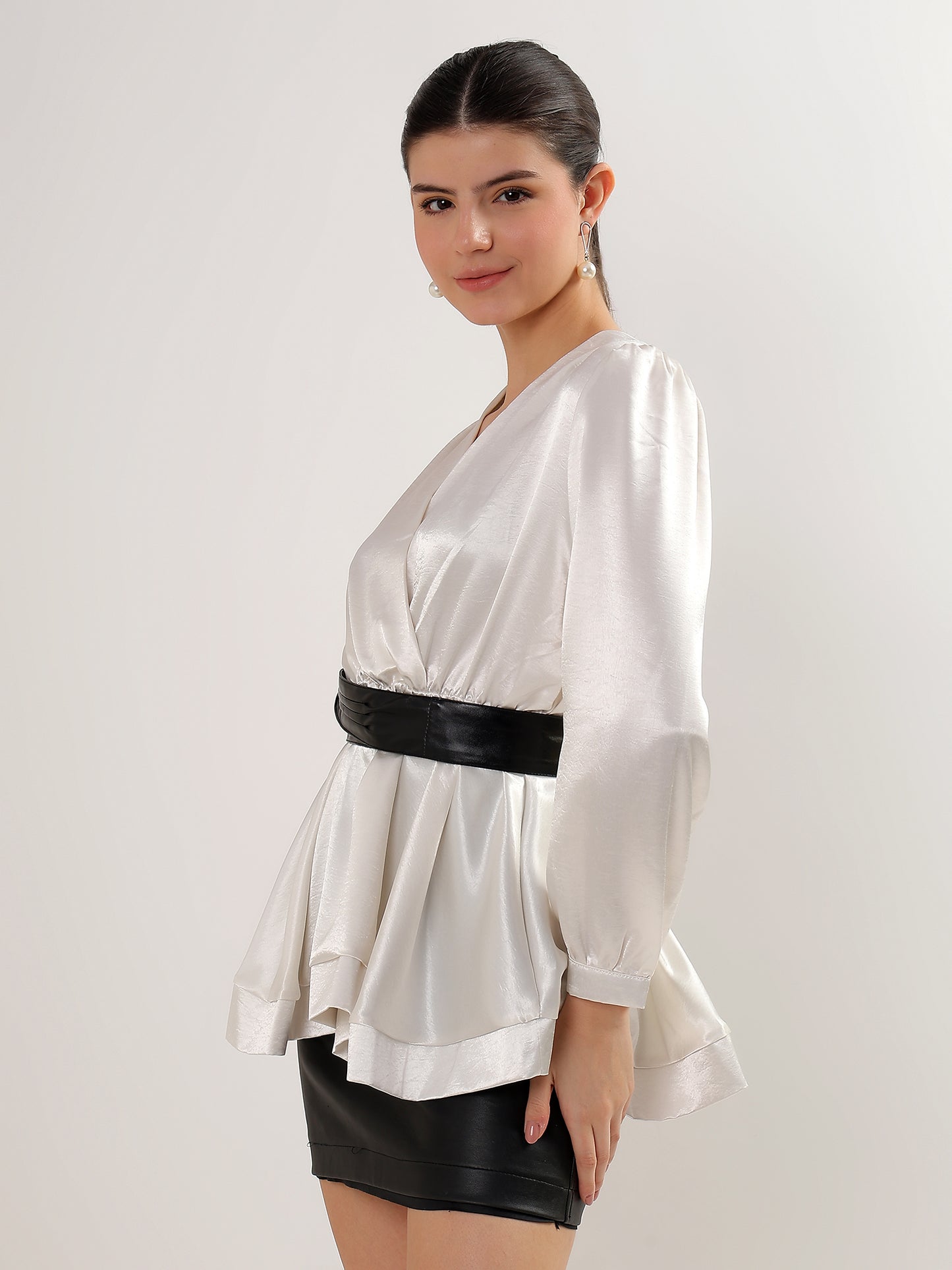 Monochrome Muse Set (TOP+BELT)