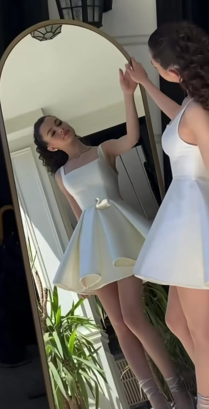 How much I care Mini Satin Dress