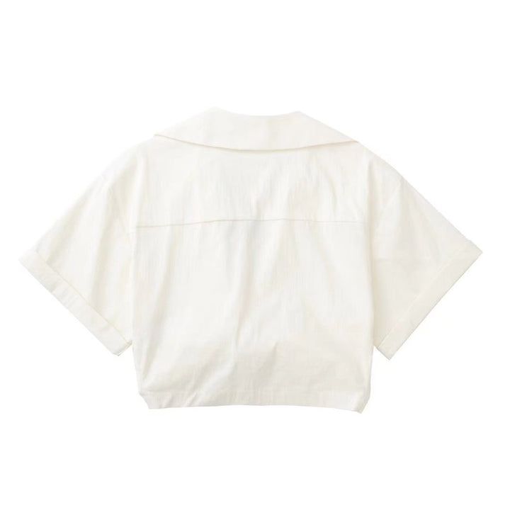 Crop White Shirt or Tee for Women