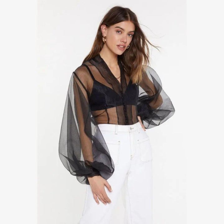 Satin Bustier with Tissue Oversize Shirt.03