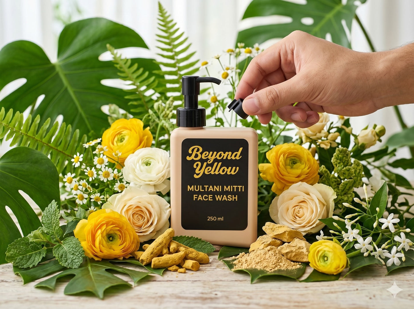 Beyond Yellow Multani Mitti Face Wash | Deep Cleansing Face Wash for Oil Control, Tan Removal & Glowing Skin | 250ml
