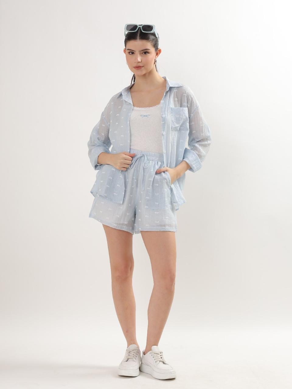 Mist Bow Co-ord (3-Piece Set)