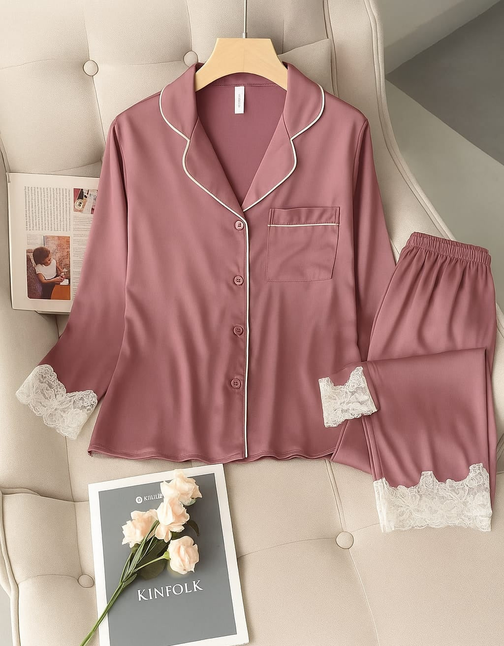 Dream Satin Pajamas Set 2.0 (Faux Silk)