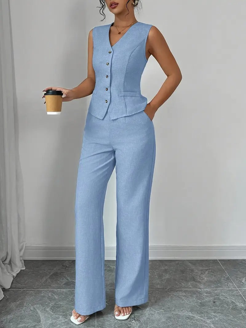 Sleek Smart Women Set (TOP+BOTTOM)
