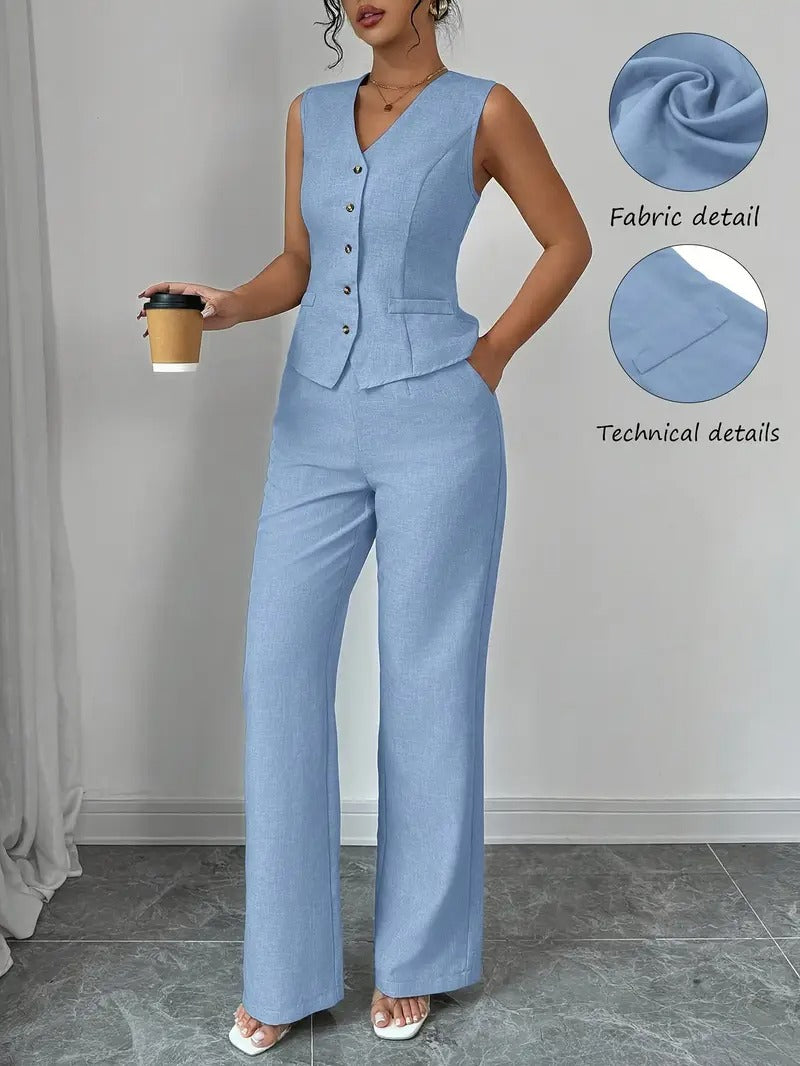 Sleek Smart Women Set (TOP+BOTTOM)