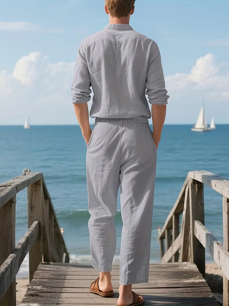 Fashionable Men's Cord Set Shirt Suit 1.0 (Shirt+BOTTOM)