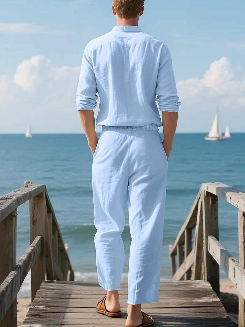 Fashionable Men's Cord Set Shirt Suit 1.0 (Shirt+BOTTOM)