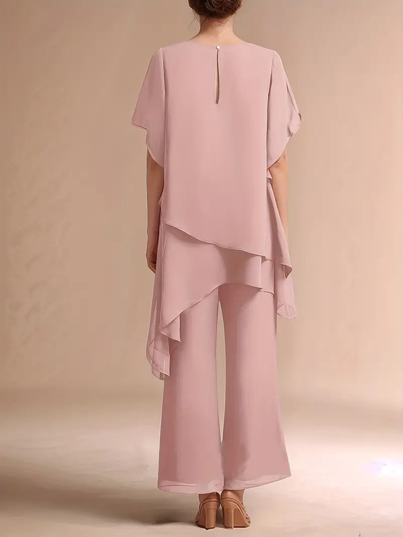 Marvellous Women Short Sleeve Elegant Fashion Suit 2.0 (TOP+BOTTOM)