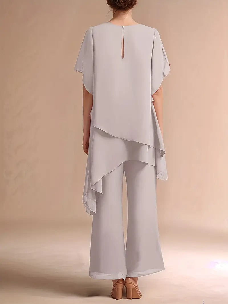 Marvellous Women Short Sleeve Elegant Fashion Suit (TOP+BOTTOM)