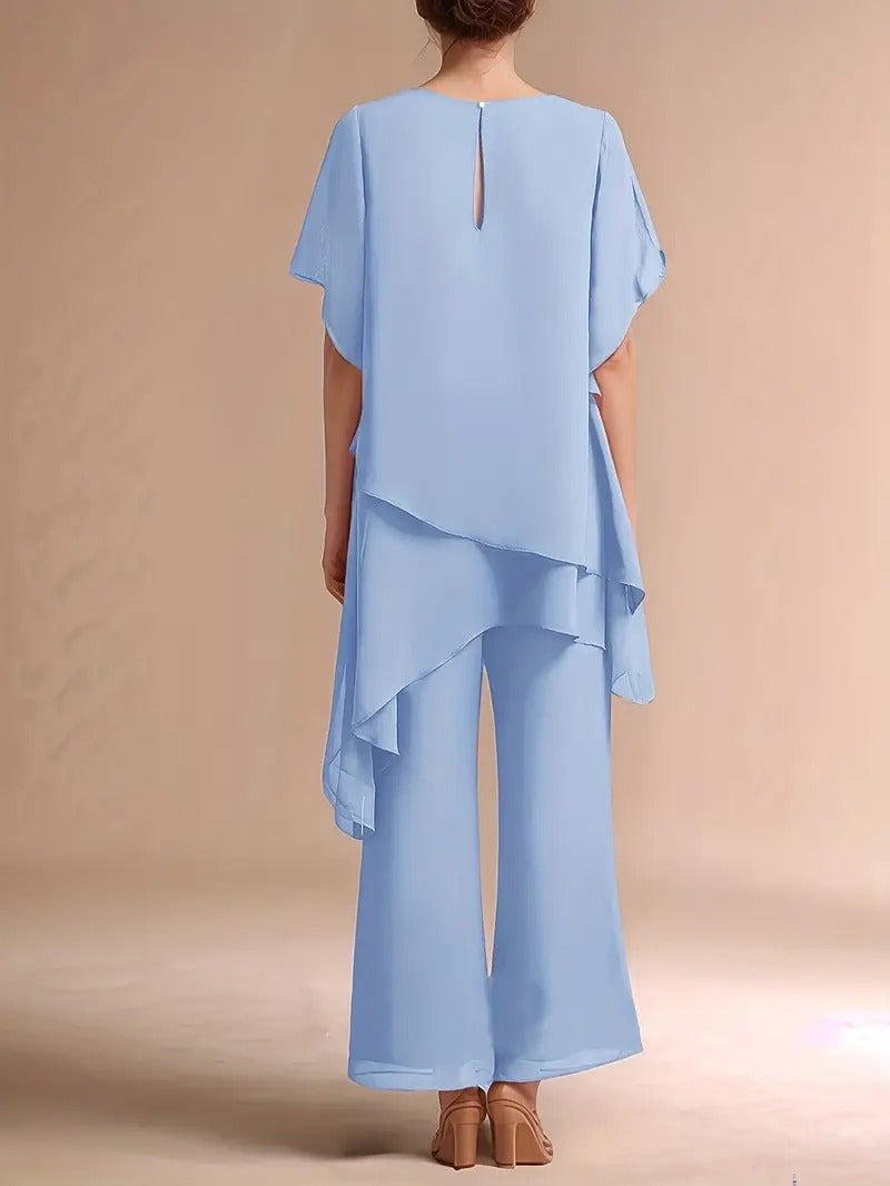 Marvellous Women Short Sleeve Elegant Fashion Suit (TOP+BOTTOM)