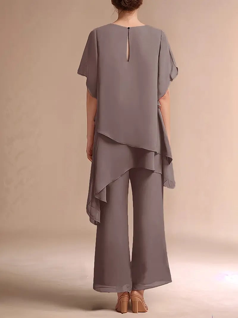 Marvellous Women Short Sleeve Elegant Fashion Suit (TOP+BOTTOM)