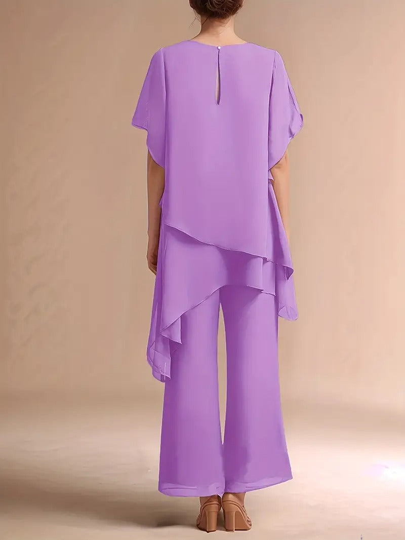 Marvellous Women Short Sleeve Elegant Fashion Suit (TOP+BOTTOM)