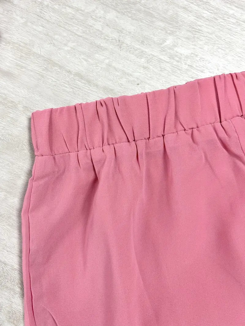 Marvellous Women Short Sleeve Elegant Fashion Suit (TOP+BOTTOM)
