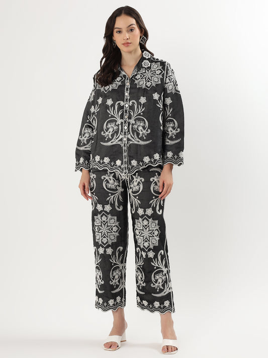 Full Embroided cord set