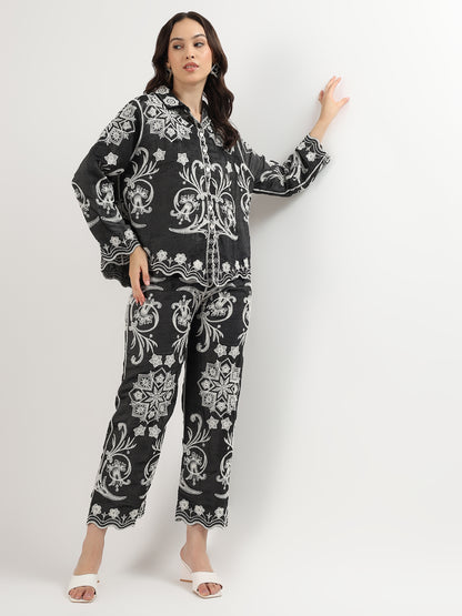 Full Embroided cord set