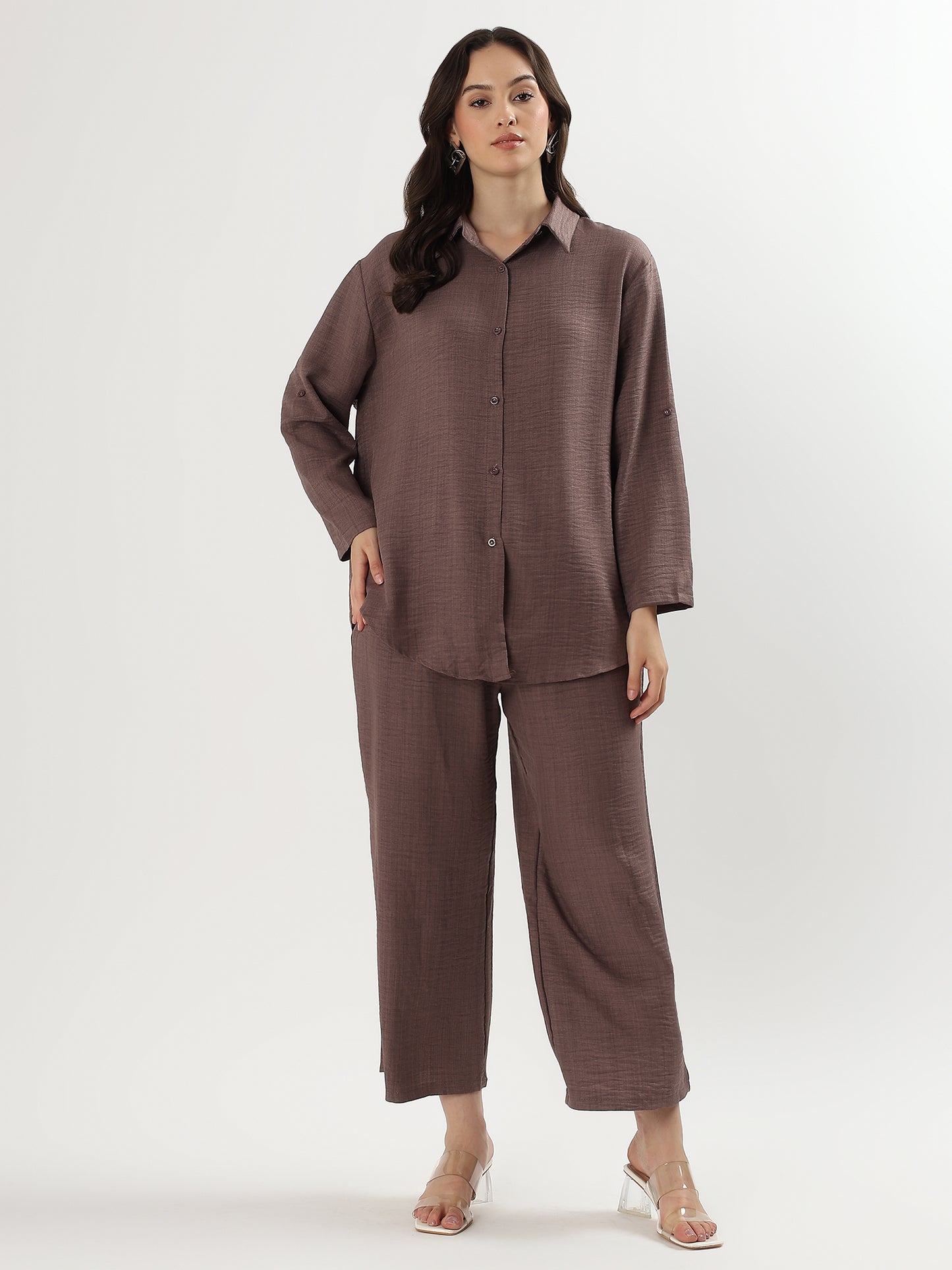 Relaxed Ease Shirt & Pants Set (TOP+BOTTOM)