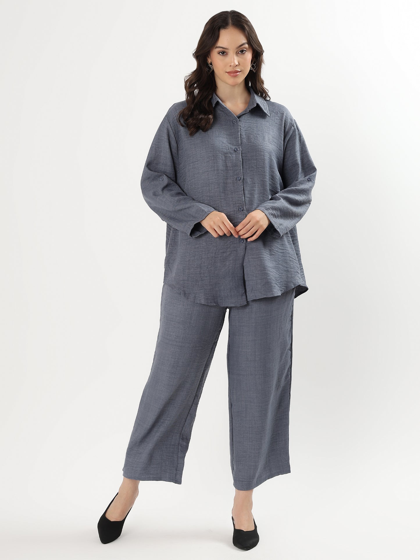 Relaxed Ease Shirt & Pants Set (TOP+BOTTOM)