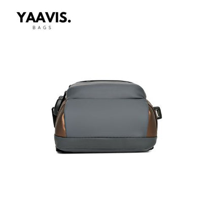 YAAVIS Men’s Anti-Theft Sling Chest Bag – USB Charging | Waterproof Travel Crossbody