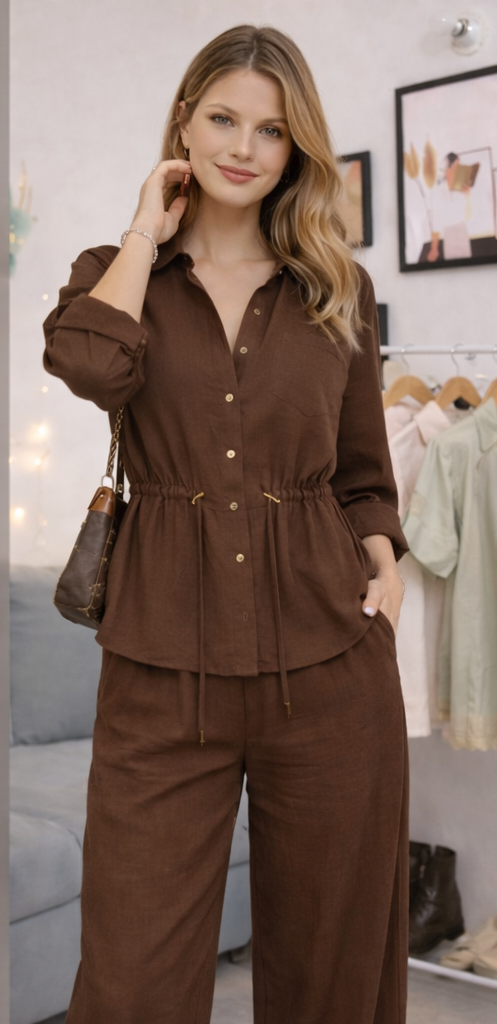 Luxe Breeze Two-Piece Co-Ord Set
