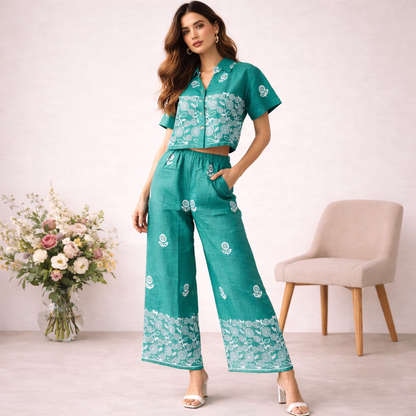 BloomEase Co-Ord Set 💖(TOP+BOTTOM)