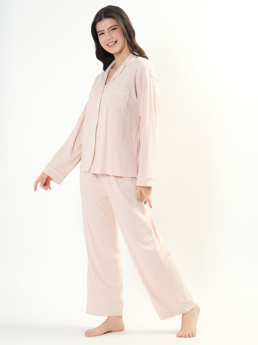 Blush Pink Hosiery Nightwear