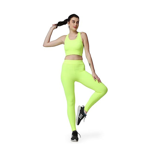 Empower Yourself: Women's Running and Exercise Gym & Yoga Set | Sportswear Set with Bra and Tight Pants