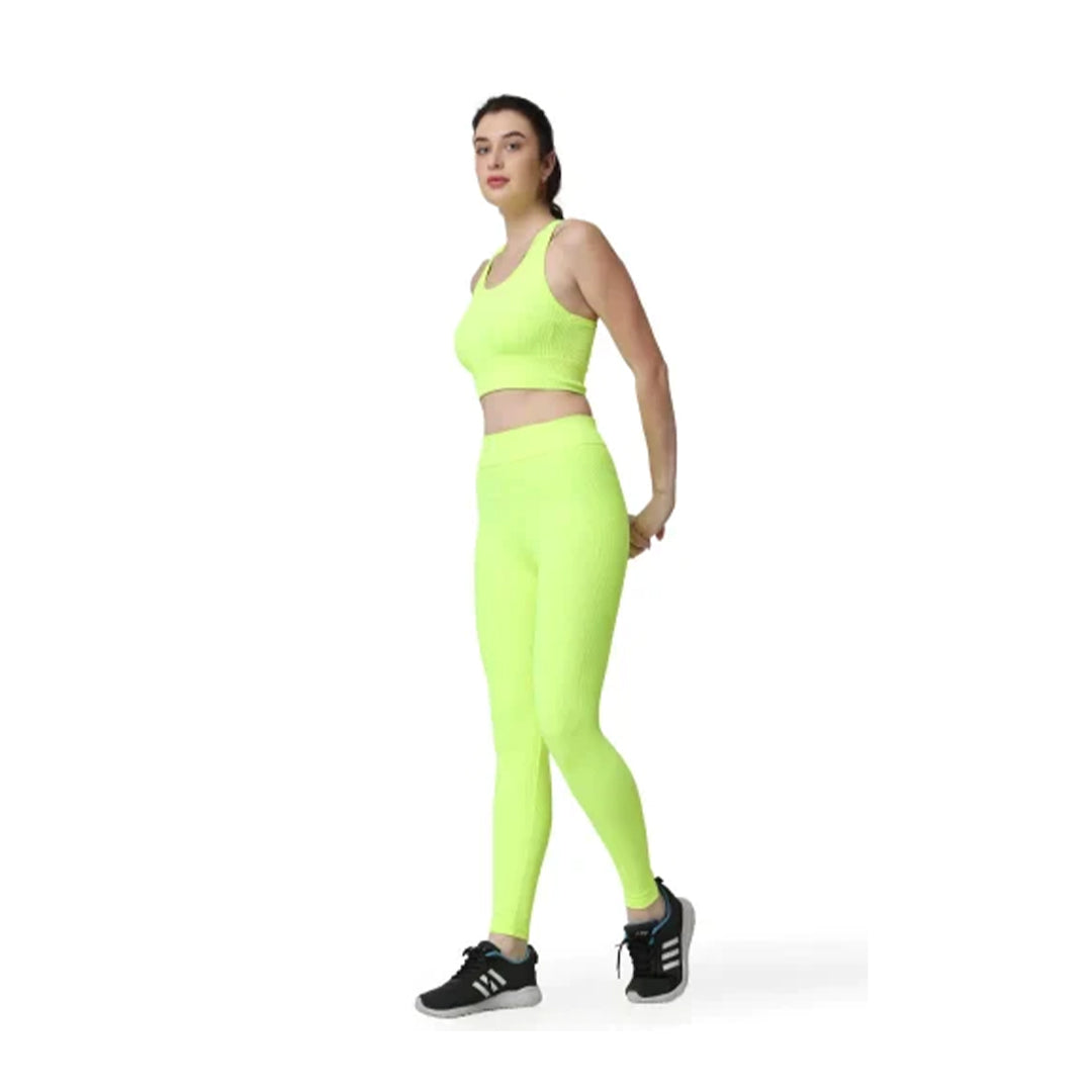 Empower Yourself: Women's Running and Exercise Gym & Yoga Set | Sportswear Set with Bra and Tight Pants