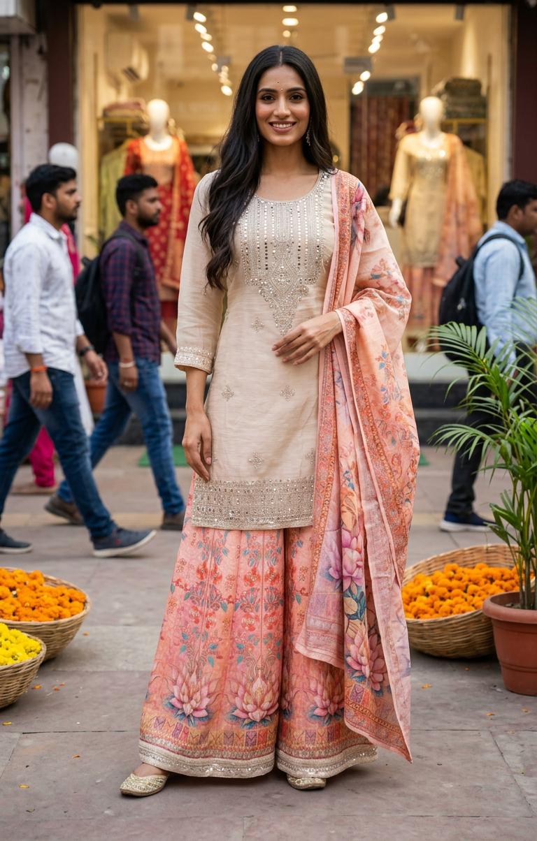 Rosé Jardin Palazzo Suit Se