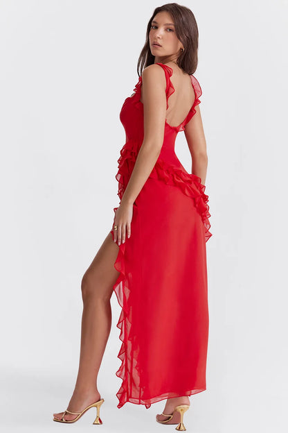 Whisper of Love Maxi Red Dress