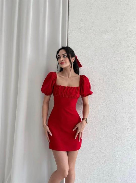 Love Me Forever Mini Red Dress