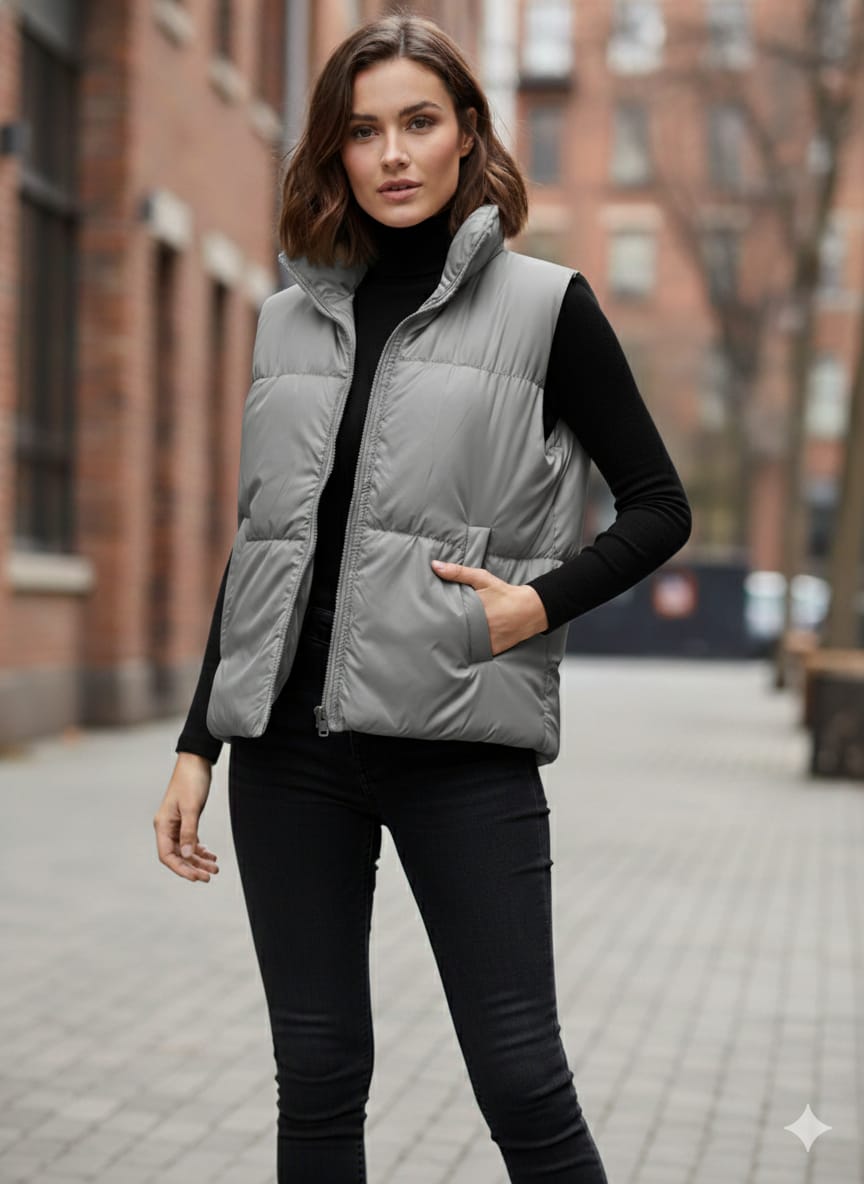Urban Puff Women’s Sleeveless Puffer Jacket