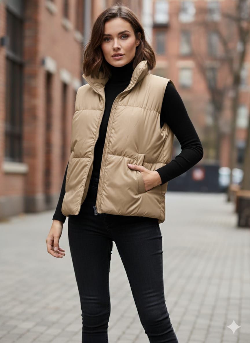 Urban Puff Women’s Sleeveless Puffer Jacket