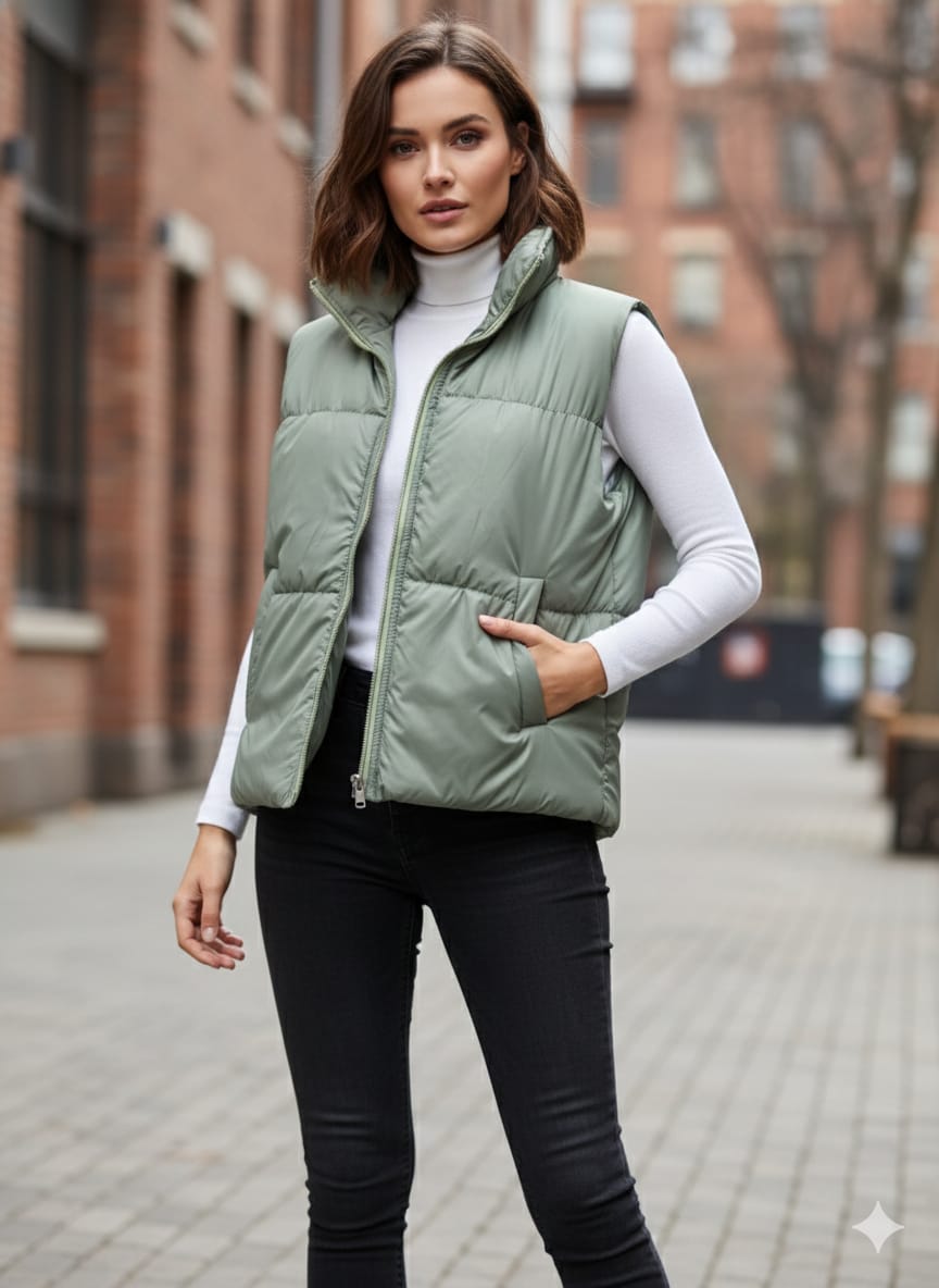 Urban Puff Women’s Sleeveless Puffer Jacket