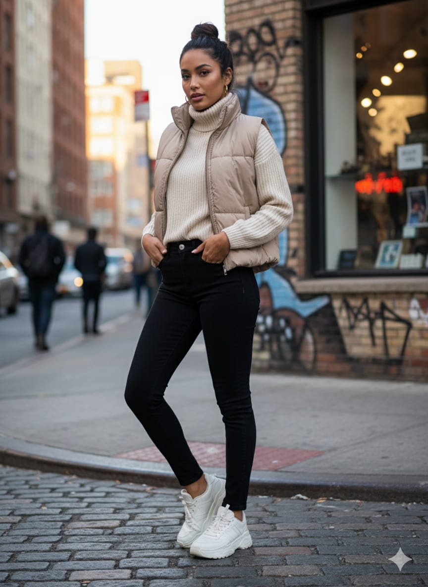 Urban Puff Women’s Sleeveless Puffer Jacket