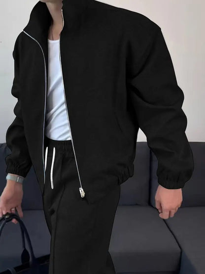 UrbanFlex Men’s Co-ord Set (Zip-Up Jacket + Bottom)