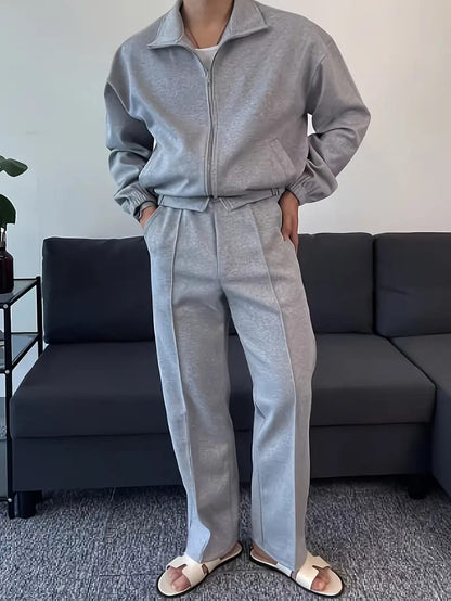 UrbanFlex Men’s Co-ord Set (Zip-Up Jacket + Bottom)