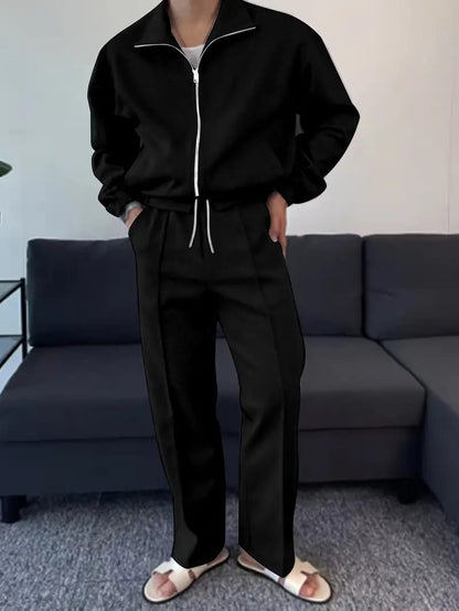 UrbanFlex Men’s Co-ord Set (Zip-Up Jacket + Bottom)