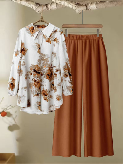 Autumn Bloom Printed Co-Ord Set for Women