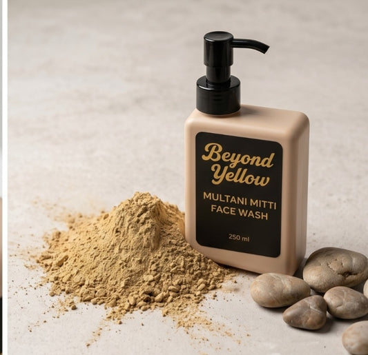 Beyond Yellow Multani Mitti Face Wash | Deep Cleansing Face Wash for Oil Control, Tan Removal & Glowing Skin | 250ml